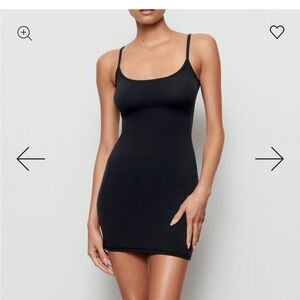 SKIMS Black Slip Dress